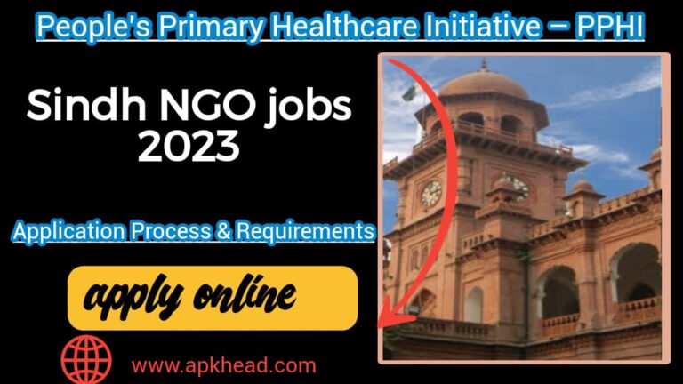 NGO Jobs in Sindh 2023: Application Process and Requirements
