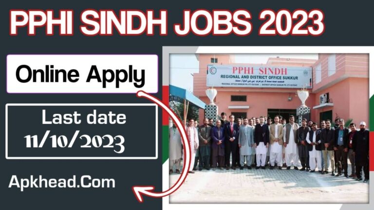 PPHI Sindh jobs 2023: Online Apply Advertisement Latest