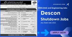 Descon Shutdown Jobs in UAE 2023 Application Process