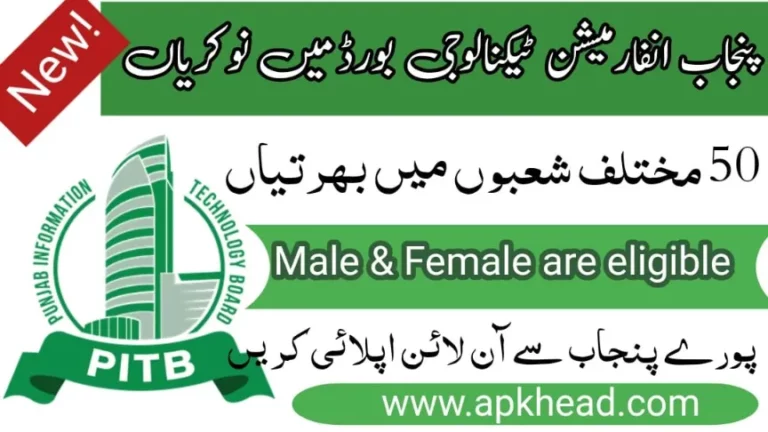 PITB Jobs 2023