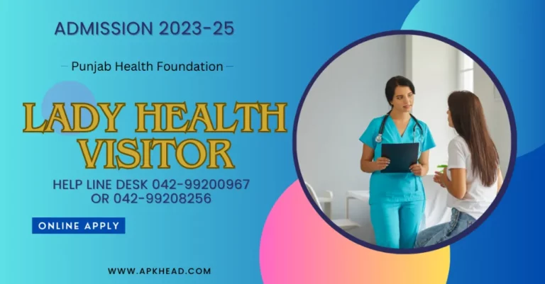 Lady Health Visitor Course in Punjab 2023-2025