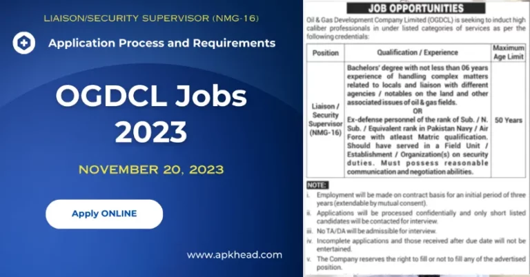 OGDCL Jobs 2023 Application Process and Requirements (2)