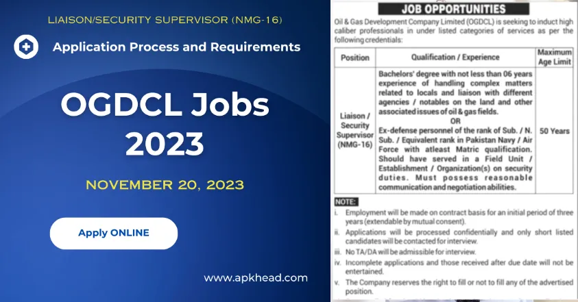 OGDCL Jobs 2023 Application Process and Requirements (2)